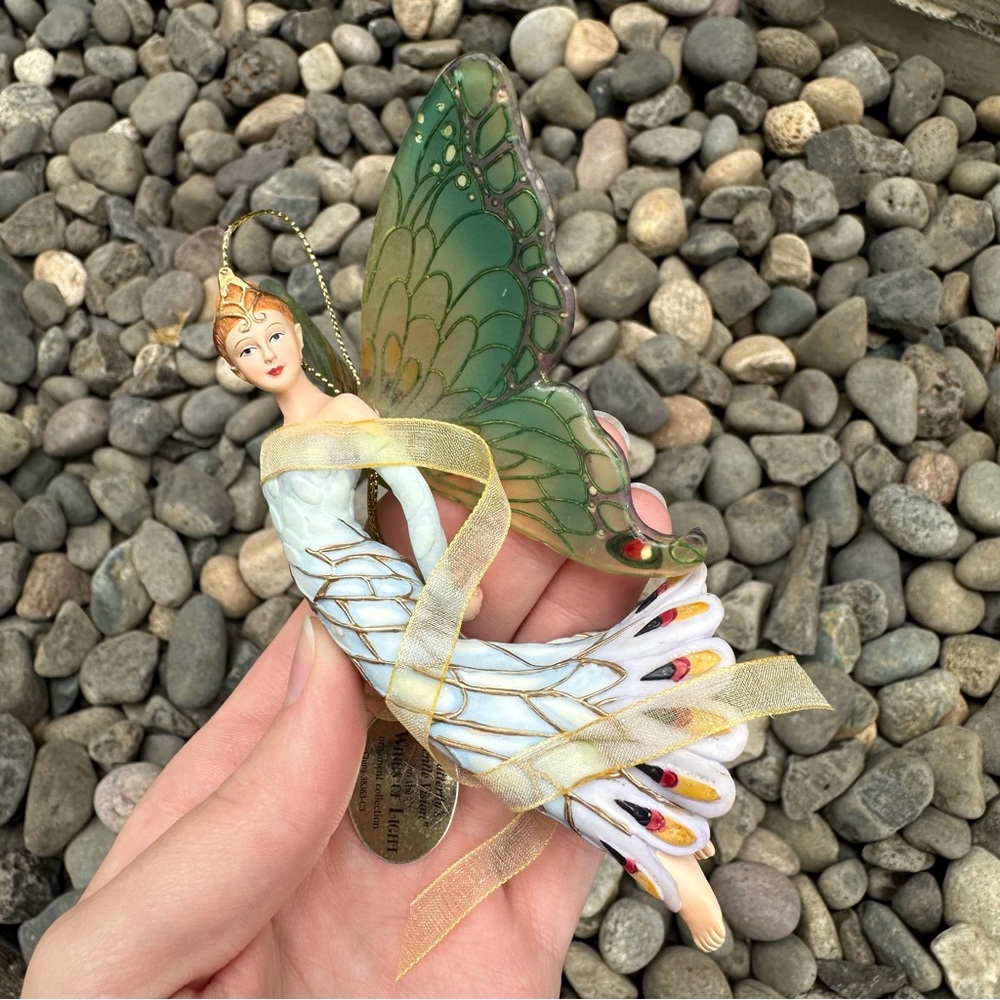 Ashton Drake On Wings of Light Butterfly's Gentle Vision Fairy Ornament Decor